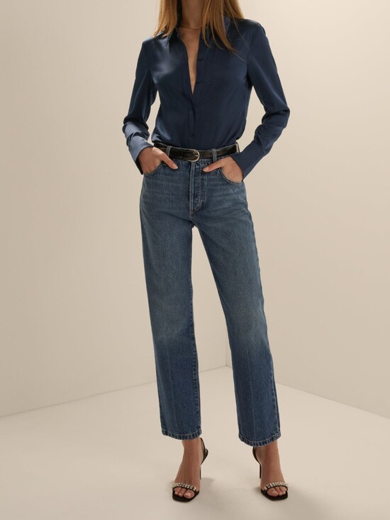 Favorite Daughter Denim - Favorite Daughter The Otto High Rise Boyfriend Ankle. Washington Button Size 28